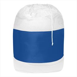 White Mesh with Royal Blue